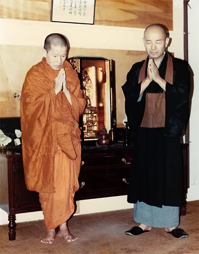 Historic scene depicting the resilience of Cambodian people and their Buddhist heritage
