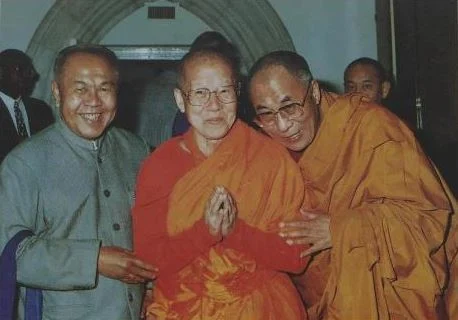 Maha Ghosananda and the Dalai Lama together, two of the world's most respected Buddhist spiritual leaders
